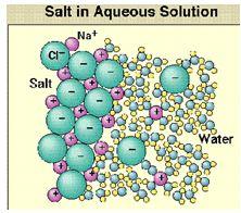 الملح في االمحلول المائي